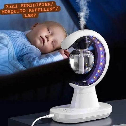 Achezo® TriGlow 3-in-1 Smart Mosquito Repellent, Humidifier & LED Lamp