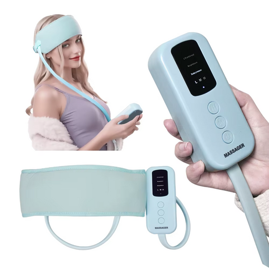 Achezo® Aura360 Smart Air Compression & Heated Head Massager