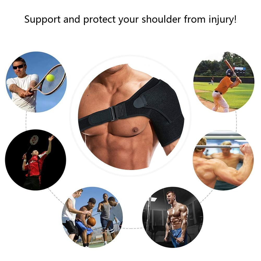 Achezo® ProCare Adjustable Shoulder Support Brace with Pressure Pad for Injury Recovery & Pain Relief
