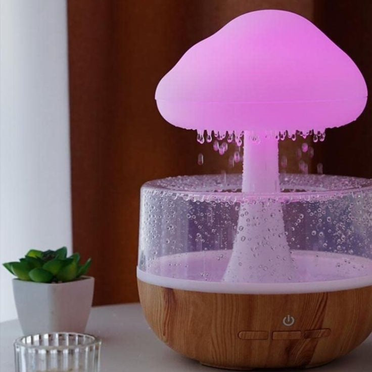 Achezo® CloudRain Rechargeable LED Humidifier & Aroma Diffuser