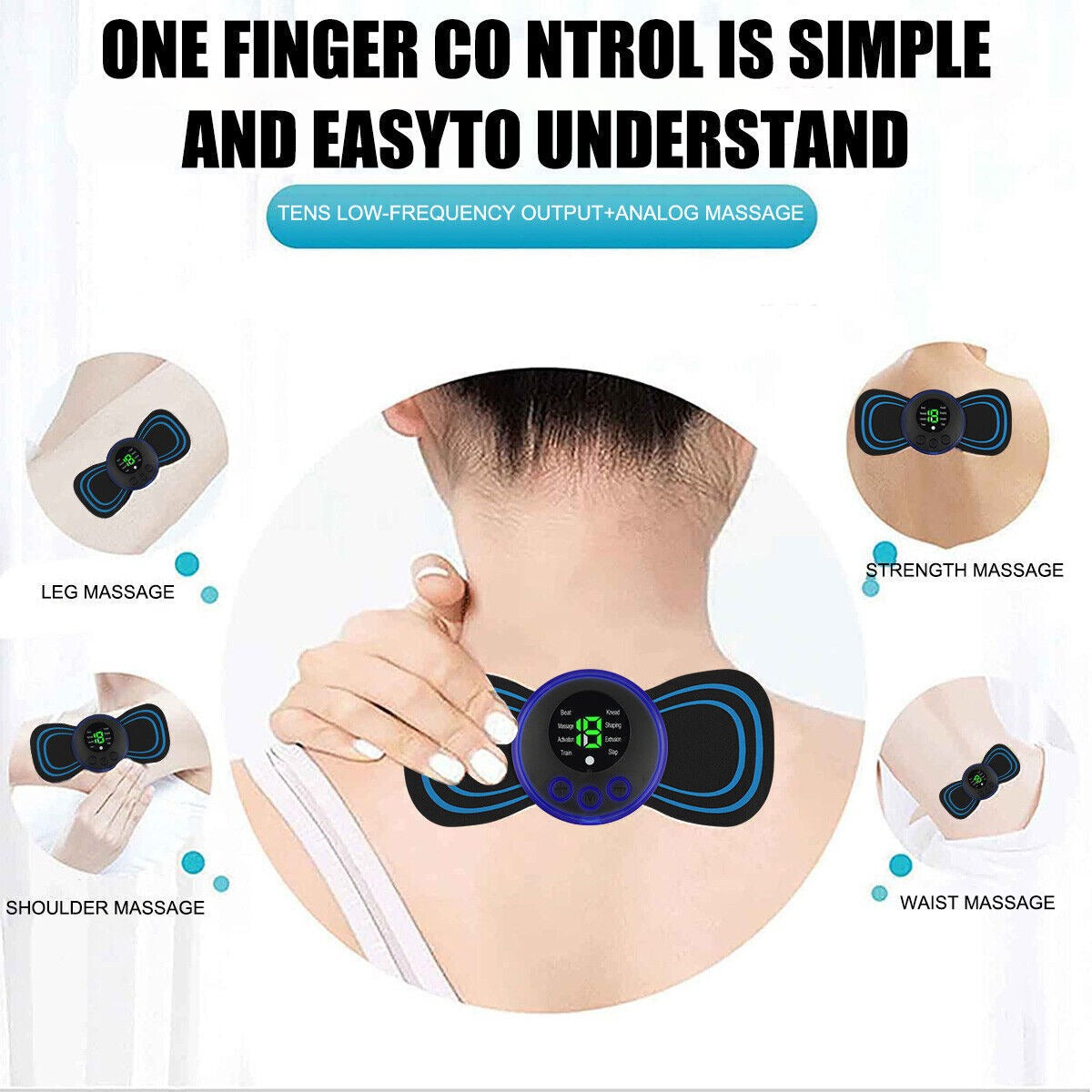 Achezo® PocketPulse Portable EMS Mini Wireless Muscle Relief Massage Patch