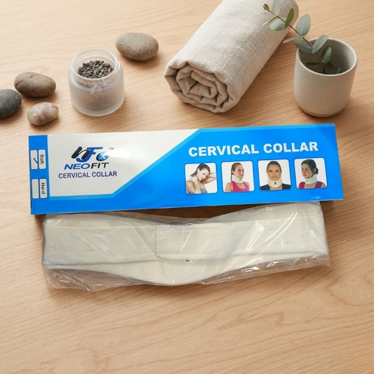 Achezo® OrthoSupport Cervical Collar for Neck Support & Immobilization (Free Size)