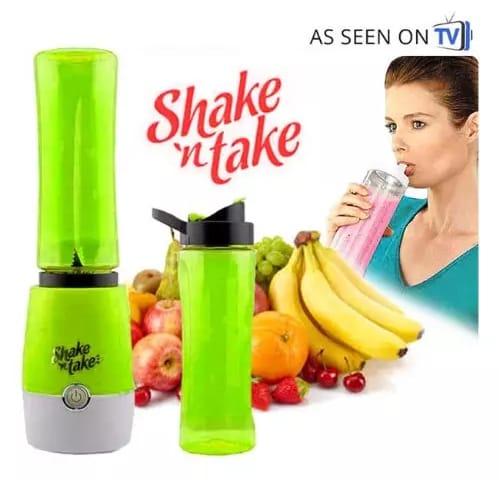 Achezo® ShakeNGo Dual-Bottle Electric Sports Blender Set