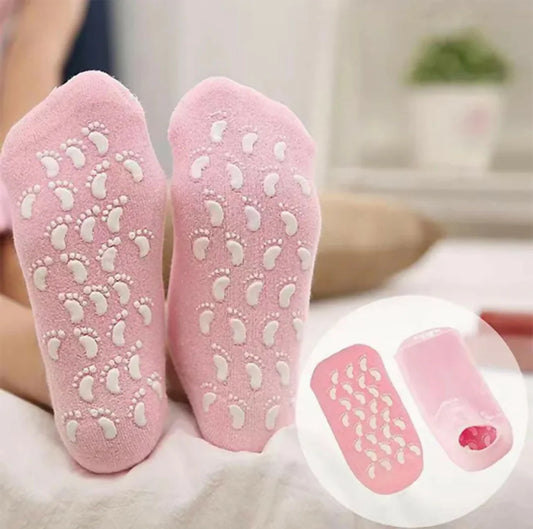 Achezo® SoftSteps Moisturizing Spa Gel Socks for Dry Feet & Cracked Heels