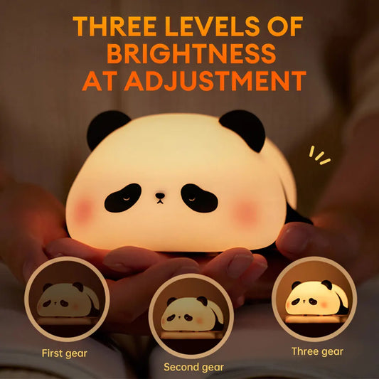 Achezo® LumiPanda Rechargeable Cute LED Night Light & Bedside Lamp