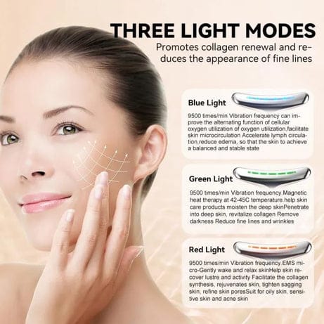 Achezo® GlowLift Rechargeable EMS Microcurrent Neck & Face Anti-Aging Massager (Type-C)