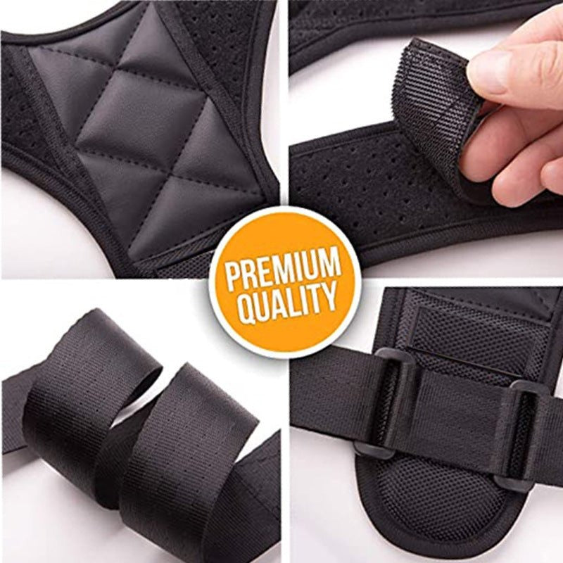 Achezo® PostureAlign Pro Adjustable Back & Shoulder Support Brace for Men and Women
