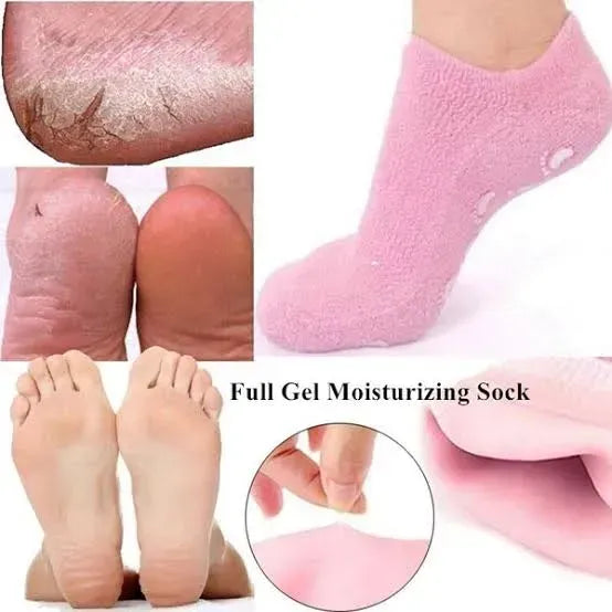 Achezo® SoftSteps Moisturizing Spa Gel Socks for Dry Feet & Cracked Heels