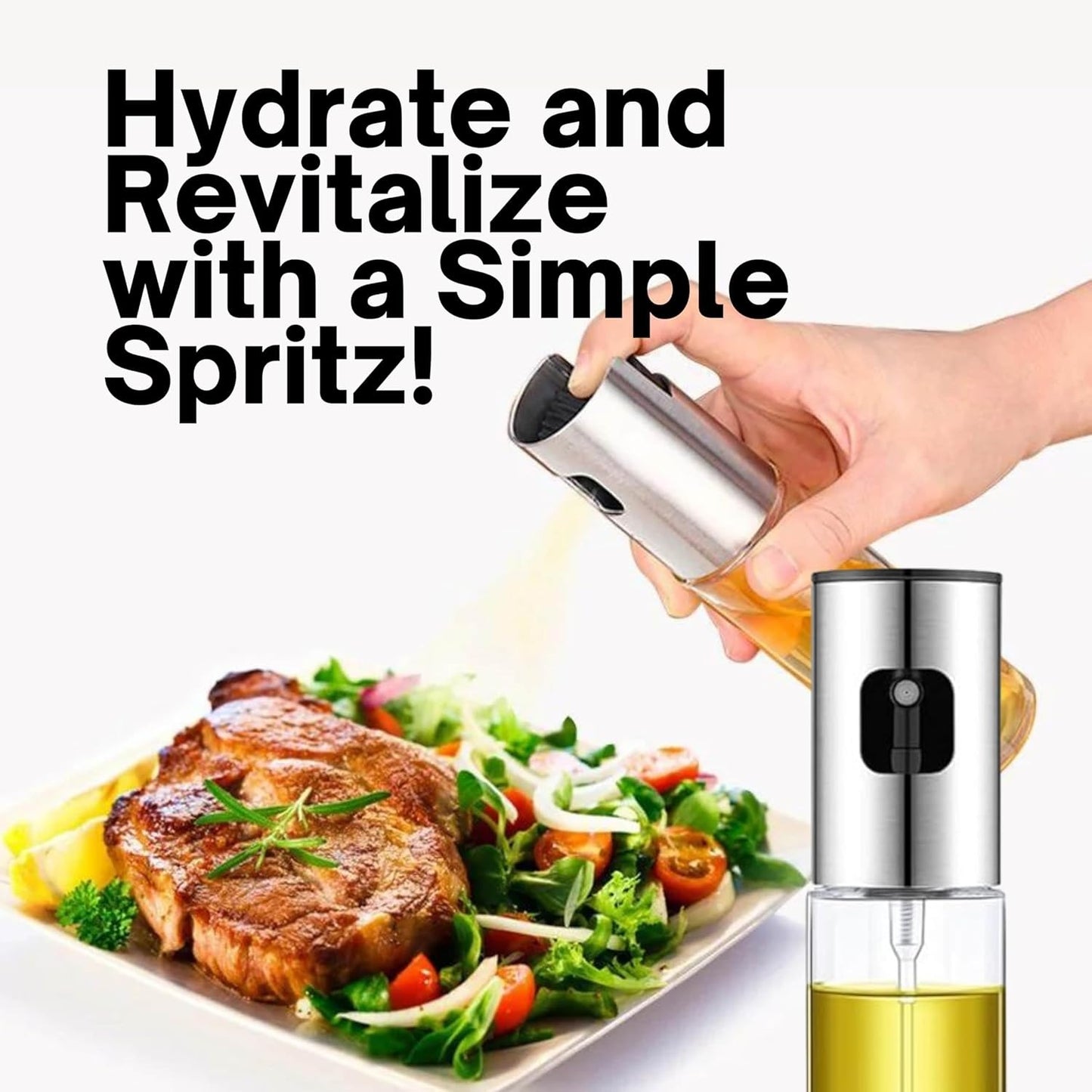 Achezo® ChefSpray Ultra 1000ml Glass Cooking Oil Sprayer