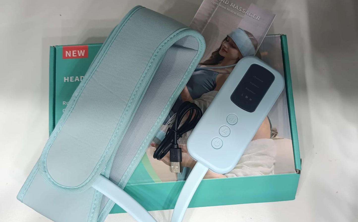 Achezo® Aura360 Smart Air Compression & Heated Head Massager
