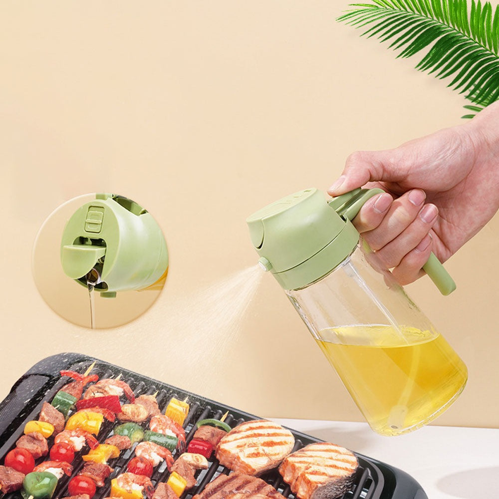 Achezo® ChefSpray 2-in-1 Glass Oil Sprayer & Pourer Bottle (470ml)