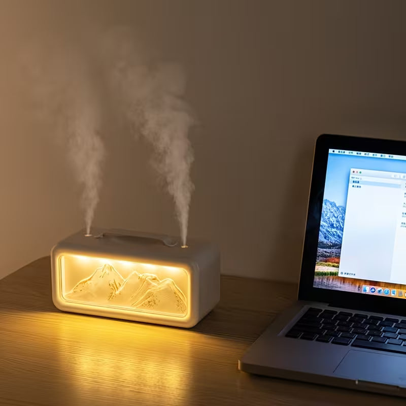 Portable Cool Mist Humidifier with 600ml Tank and USB Type-C - جهاز ترطيب الهواء المحمول برذاذ بارد مع خزان سعة 600 مل