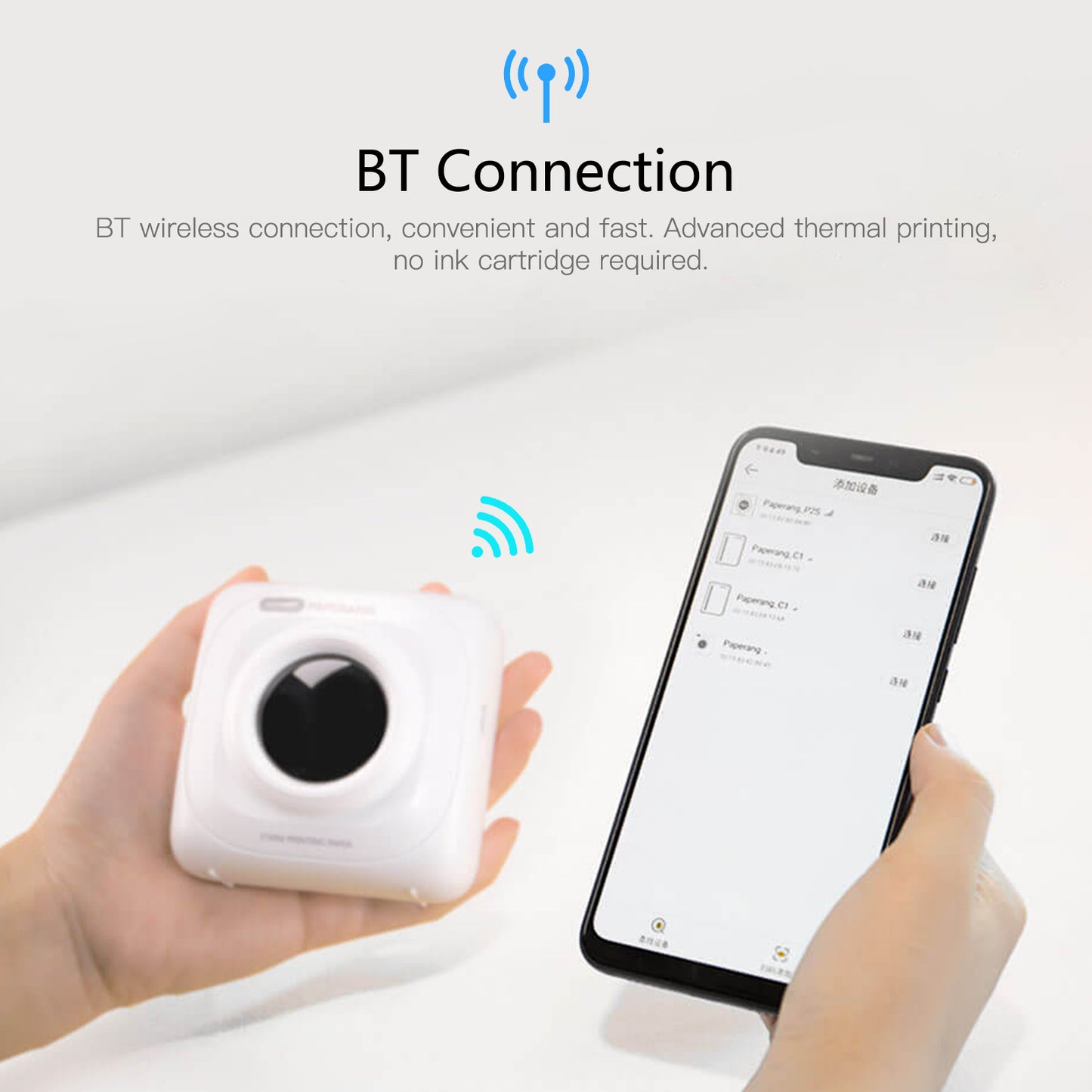 Pocket Portable Thermal Label Printer: Smart Bluetooth Sticker Maker  طابعة الملصقات الحرارية المحمولة للجيب مع خاصية البلوتوث الذكية