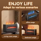 Ultrasonic Flame Humidifier | Simulated Flame Desktop Air Humidifier - جهاز ترطيب الهواء بالموجات فوق الصوتية بتصميم اللهب الوهمي