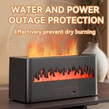 Ultrasonic Flame Humidifier | Simulated Flame Desktop Air Humidifier - جهاز ترطيب الهواء بالموجات فوق الصوتية بتصميم اللهب الوهمي