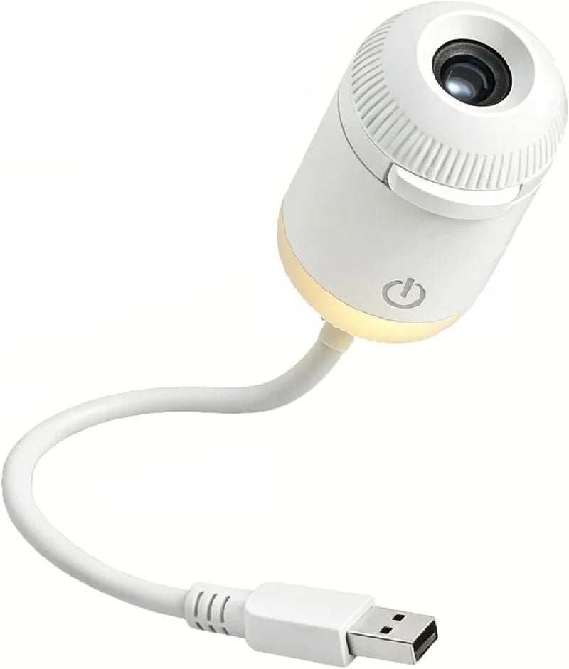 Portable Mini USB Starry Sky Projection Lamp: Adjustable Ambient Night Light  مصباح العرض الضوئي المحمول USB لإضاءة نجوم السماء والديكور