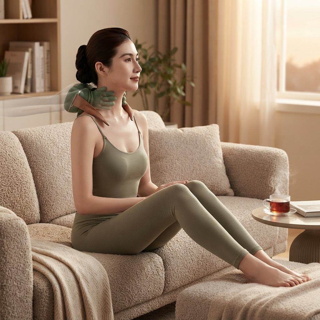 Achezo® ProKnead Smart Finger Pressure Heated Neck & Shoulder Massager