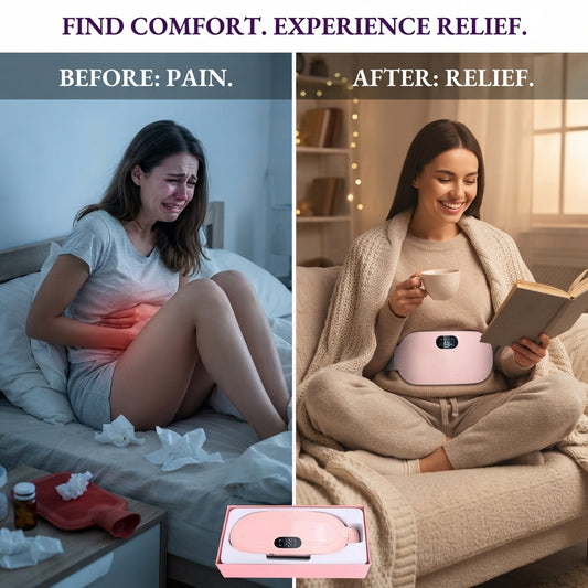 Achezo® ThermoEase Portable Menstrual Heating & Cramp Relief Massager Belt