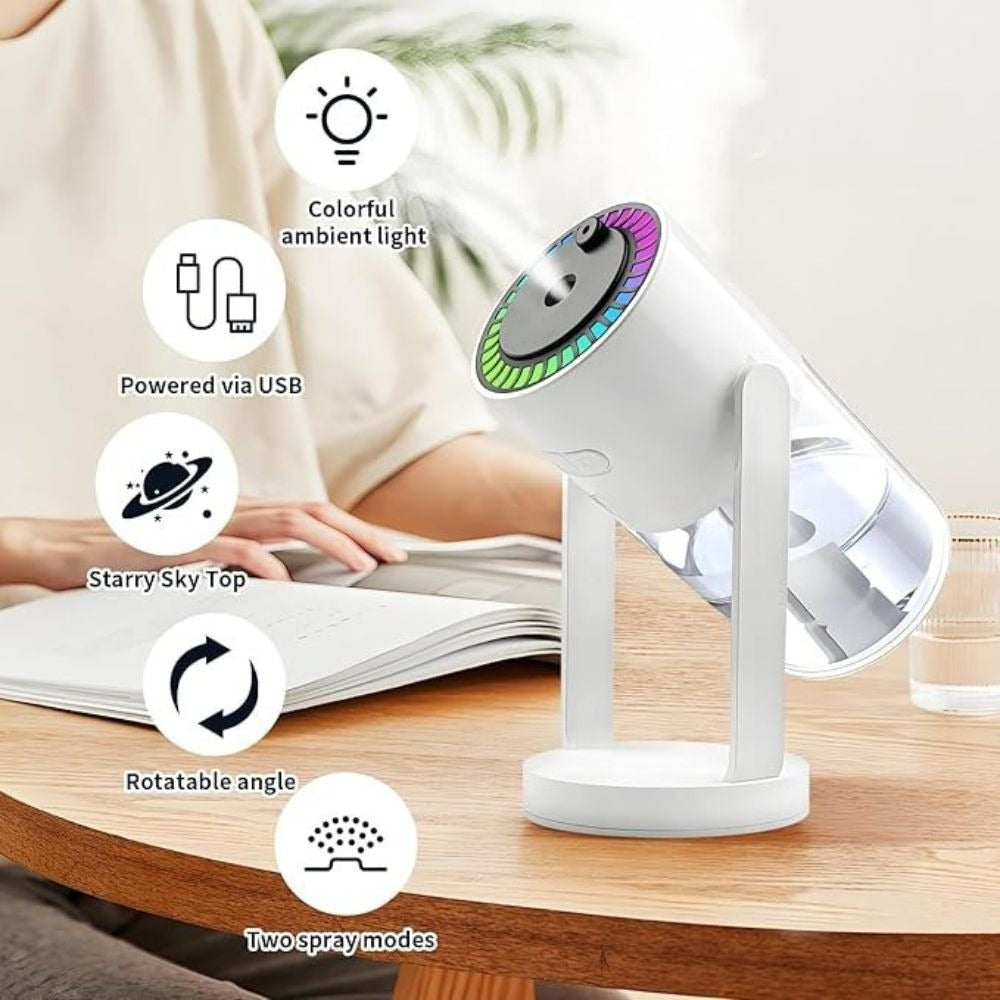 Achezo® SkyGlow Ultrasonic Cool Mist Humidifier & Aroma Diffuser