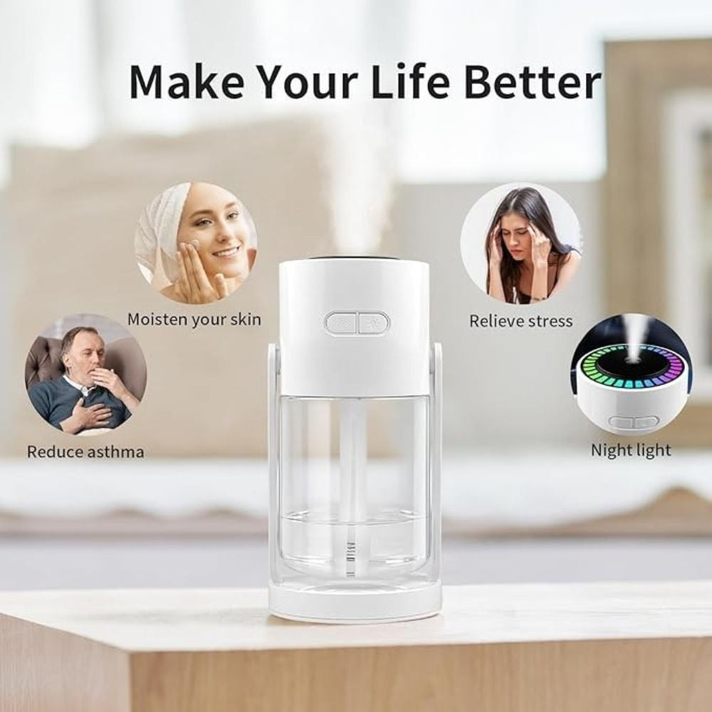 Achezo® SkyGlow Ultrasonic Cool Mist Humidifier & Aroma Diffuser