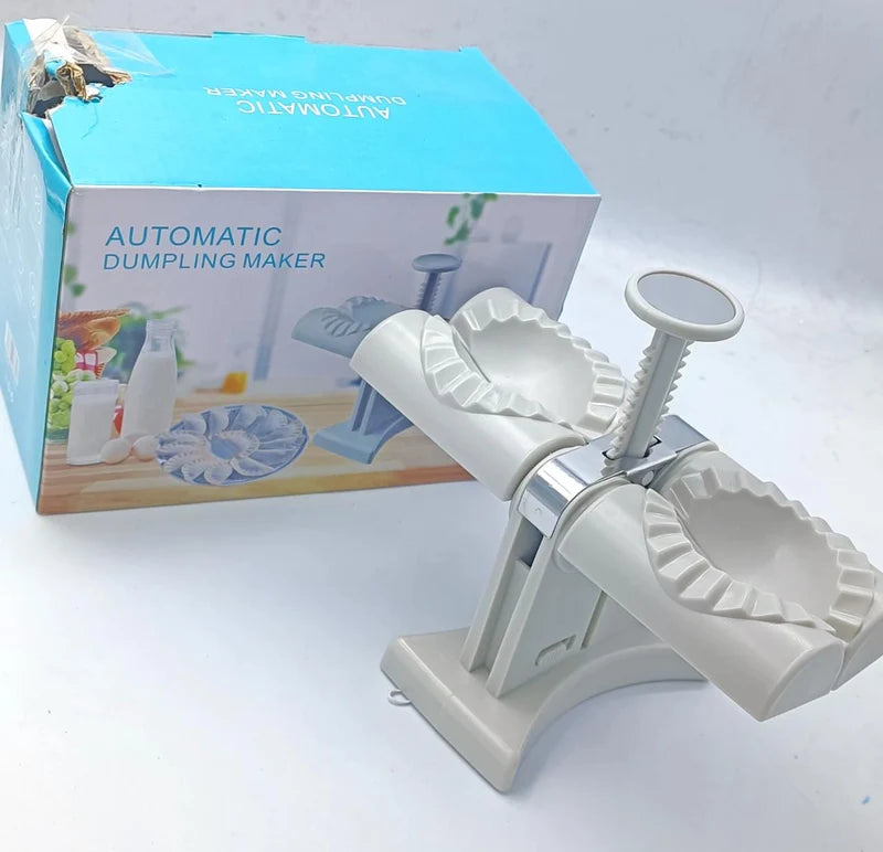 Automatic Dumpling Machine | Dual-Slot Quick Dumpling Maker & Sealing Tool - آلة صنع الزلابية التلقائية | أداة سريعة لصنع وإغلاق الزلابية بفتحتين