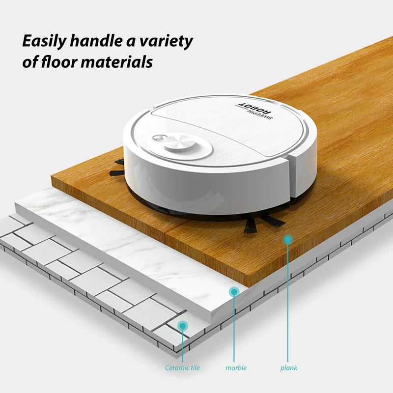 Automatic Sweeping Robot: Smart Low-Noise Vacuum Cleaner  روبوت التنظيف والكنس الذكي التلقائي للجميع أنواع الأرضيات