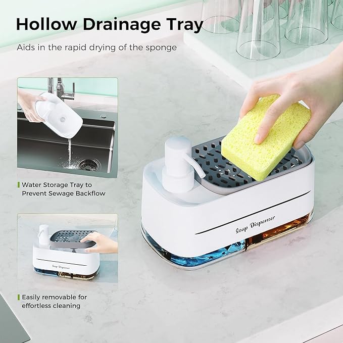Bathroom Soap Dispenser Set | Elegant Kitchen & Bathroom Liquid Pump Bottles - طقم موزع صابون الحمام والمطبخ | زجاجات ضخ أنيقة للسوائل