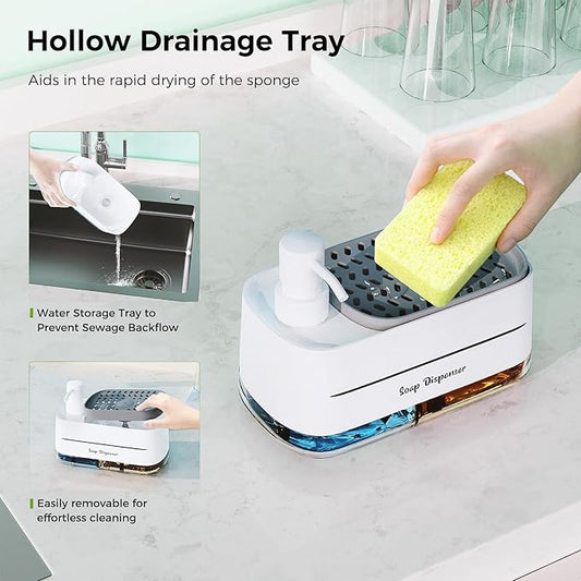 Bathroom Soap Dispenser Set | Elegant Kitchen & Bathroom Liquid Pump Bottles - طقم موزع صابون الحمام والمطبخ | زجاجات ضخ أنيقة للسوائل