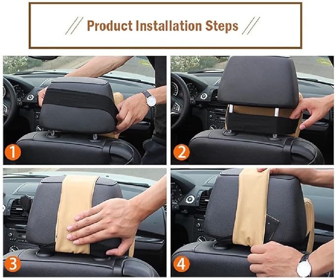 Ergonomic Memory Foam Car Neck Pillow | Breathable Cervical Spine Support - وسادة رقبة للسيارة من الإسفنج الذاكري المريح | دعم فقرات العنق ومقاومة التعب