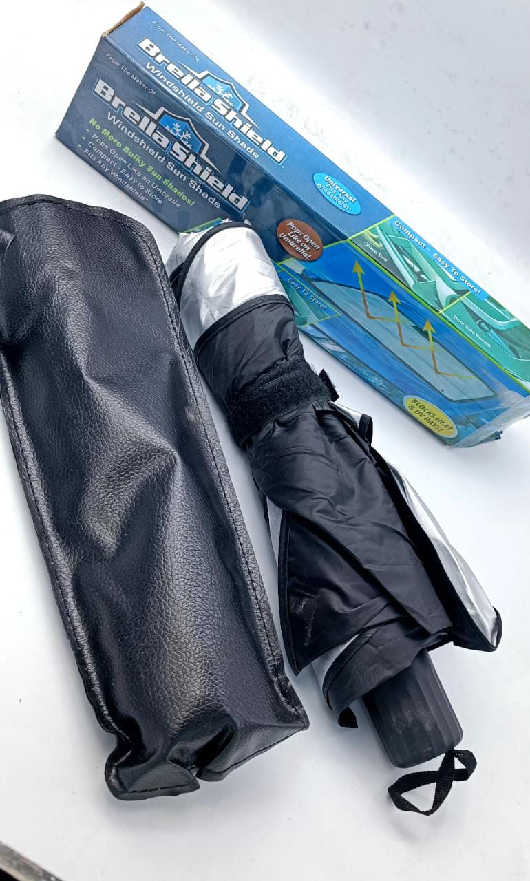 Car Windshield Sun Shade | Foldable Umbrella-Style UV Blocking Windshield Visor - مظلة زجاج السيارة الأمامي | مظلة حجب الأشعة فوق البنفسجية بتصميم قابل للطي