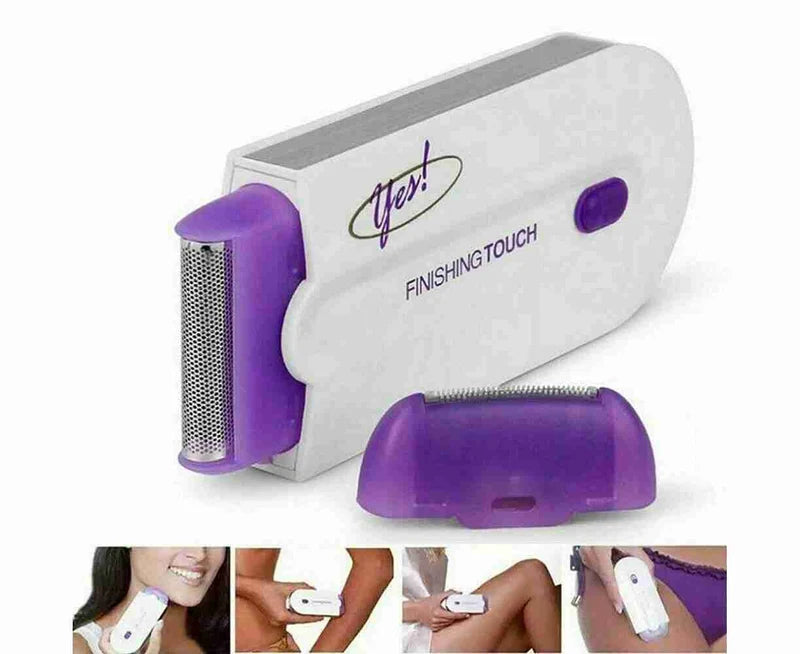 Finishing Touch Hair Epilator: Pain-Free Rechargeable Hair Remover  جهاز إزالة الشعر بدون ألم بتقنية الاستشعار الضوئي للبشرة الحساسة