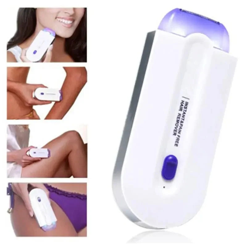 Finishing Touch Hair Epilator: Pain-Free Rechargeable Hair Remover  جهاز إزالة الشعر بدون ألم بتقنية الاستشعار الضوئي للبشرة الحساسة