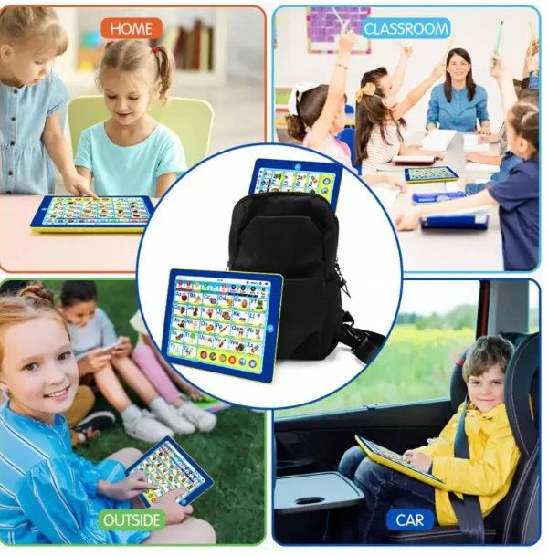 Kids Learning Pad Book: Interactive Musical & Educational Toy  جهاز وكتاب التعلم التفاعلي للأطفال لتنمية المهارات واللغة