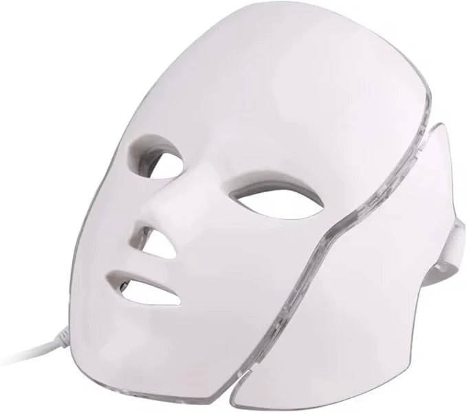 LED Photon Rejuvenation Face Mask – 7 Color Light Therapy for Anti-Aging, Acne & Skin Tightening | Home Spa Device قناع الوجه الضوئي LED لتجديد شباب البشرة – علاج بالضوء 7 ألوان لمكافحة الشيخوخة وحب الشباب وشد البشرة | جهاز سبا منزلي