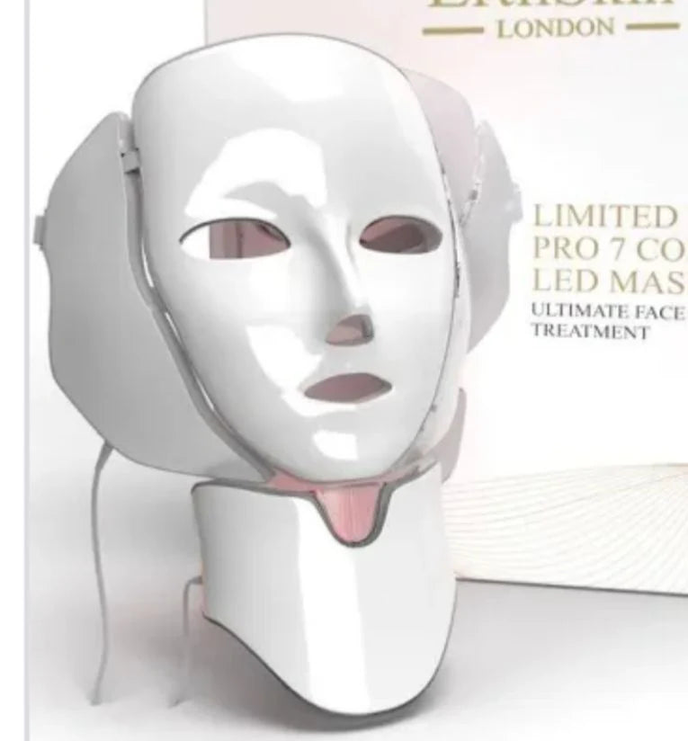 LED Photon Rejuvenation Face Mask – 7 Color Light Therapy for Anti-Aging, Acne & Skin Tightening | Home Spa Device قناع الوجه الضوئي LED لتجديد شباب البشرة – علاج بالضوء 7 ألوان لمكافحة الشيخوخة وحب الشباب وشد البشرة | جهاز سبا منزلي