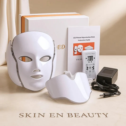 LED Photon Rejuvenation Face Mask – 7 Color Light Therapy for Anti-Aging, Acne & Skin Tightening | Home Spa Device قناع الوجه الضوئي LED لتجديد شباب البشرة – علاج بالضوء 7 ألوان لمكافحة الشيخوخة وحب الشباب وشد البشرة | جهاز سبا منزلي