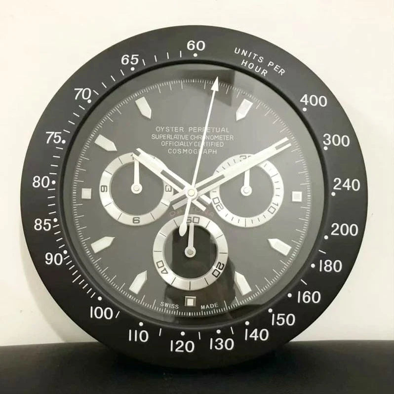 Luxury MasterTime Wall Clock Series | Rolex-Inspired Silent Designer Wall Clock - ساعة جدارية فاخرة بتصميم رولكس ماستر تايم | ساعة حائط صامتة بتصميم عصري