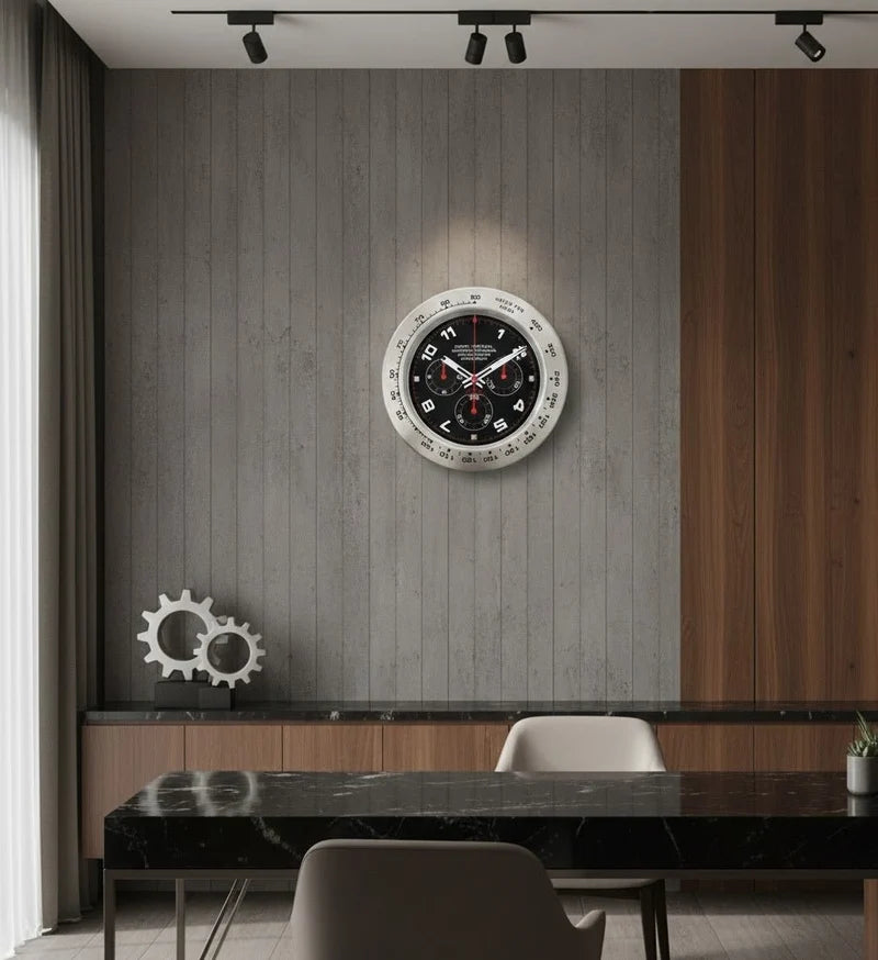 Luxury MasterTime Wall Clock Series | Rolex-Inspired Silent Designer Wall Clock - ساعة جدارية فاخرة بتصميم رولكس ماستر تايم | ساعة حائط صامتة بتصميم عصري