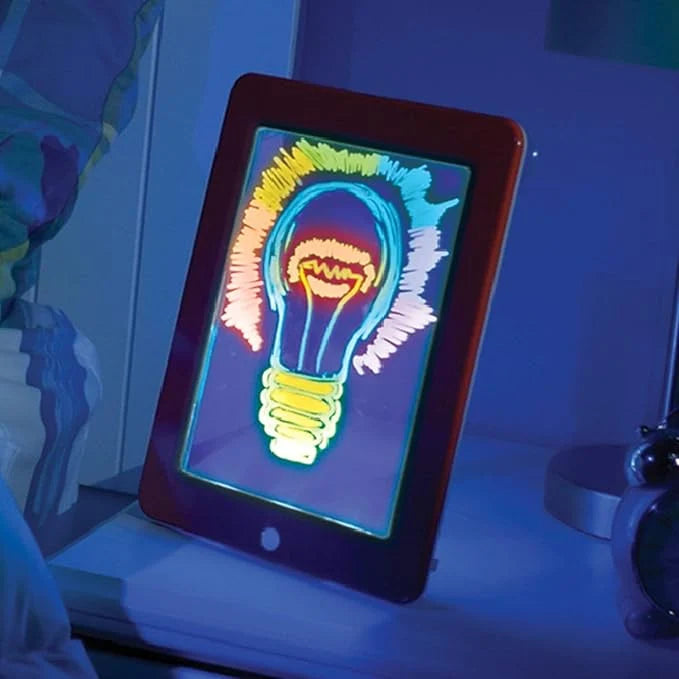 Magic Pad Kids Drawing Tablet | Glow-in-the-Dark Reusable Light-Up Art Board - لوحة ماجيك باد السحرية للأطفال | لوحة رسم مضيئة قابلة لإعادة الاستخدام مع إضاءة ليد