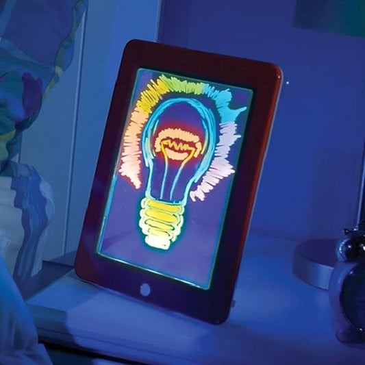 Magic Pad Kids Drawing Tablet | Glow-in-the-Dark Reusable Light-Up Art Board - لوحة ماجيك باد السحرية للأطفال | لوحة رسم مضيئة قابلة لإعادة الاستخدام مع إضاءة ليد