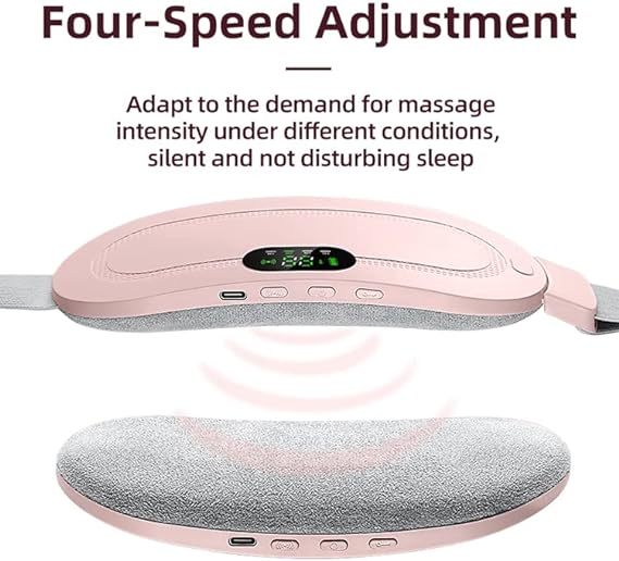 Menstrual Heating Belt: Fast Relief Pad with Heat & Vibration Massage  حزام التدفئة والتدليك لتخفيف آلام الدوره الشهرية والانزعاج