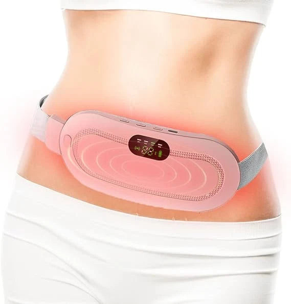 Menstrual Heating Belt: Fast Relief Pad with Heat & Vibration Massage  حزام التدفئة والتدليك لتخفيف آلام الدوره الشهرية والانزعاج