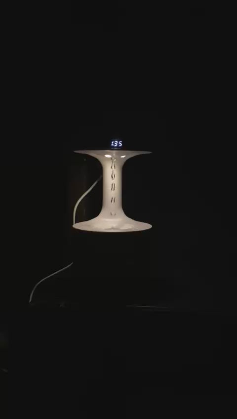 Achezo® LevitWave Antigravity Water-Drop LED Humidifier & Clock