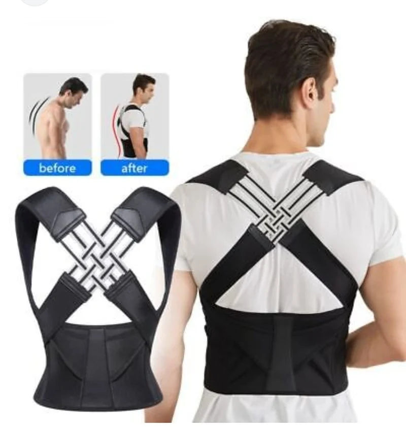 Sports Safety Posture Shaper: Ergonomic Back & Shoulder Support  مشذّب وحامي الظهر والكتفين الرياضي لتحسين القوام ودعم الاستقامة