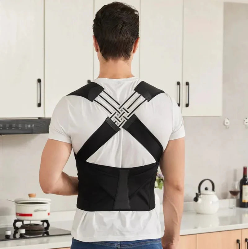 Sports Safety Posture Shaper: Ergonomic Back & Shoulder Support  مشذّب وحامي الظهر والكتفين الرياضي لتحسين القوام ودعم الاستقامة