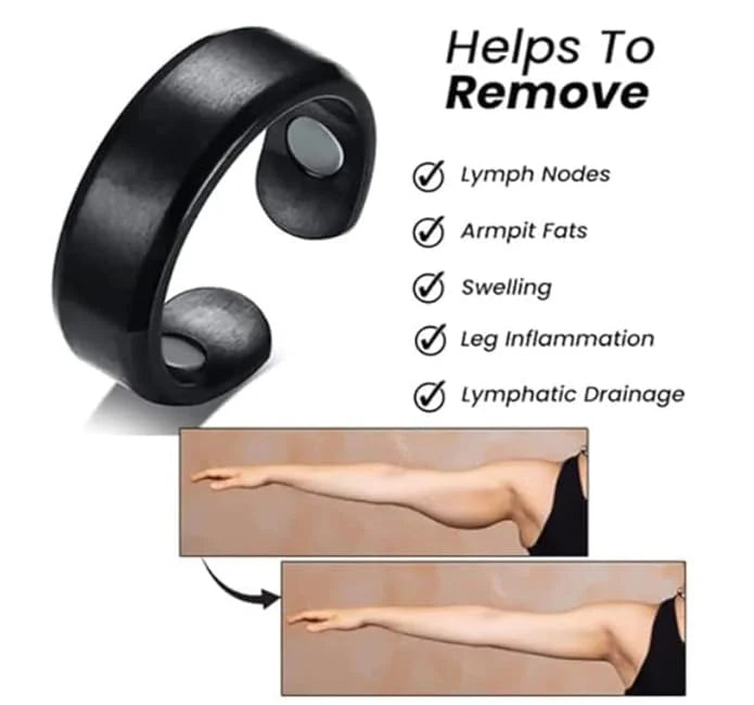 Therapeutic Magnetic Ring | Adjustable Wellness & Pain Relief Ring - خاتم مغناطيسي علاجي | خاتم العافية وتخفيف الآلام القابل للتعديل