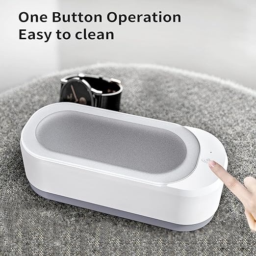 Ultrasonic Glasses & Jewelry Cleaner: Portable Deep Cleaning Tank  منظف النظارات والمجوهرات بالموجات فوق الصوتية للتنظيف العميق والشامل