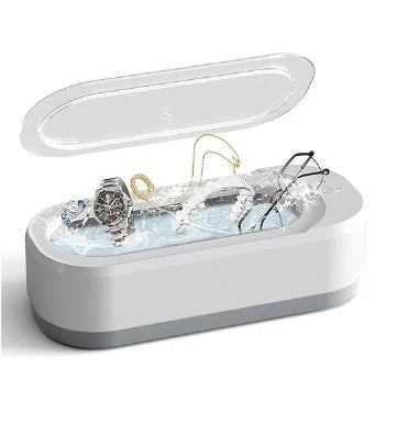 Ultrasonic Glasses & Jewelry Cleaner: Portable Deep Cleaning Tank  منظف النظارات والمجوهرات بالموجات فوق الصوتية للتنظيف العميق والشامل