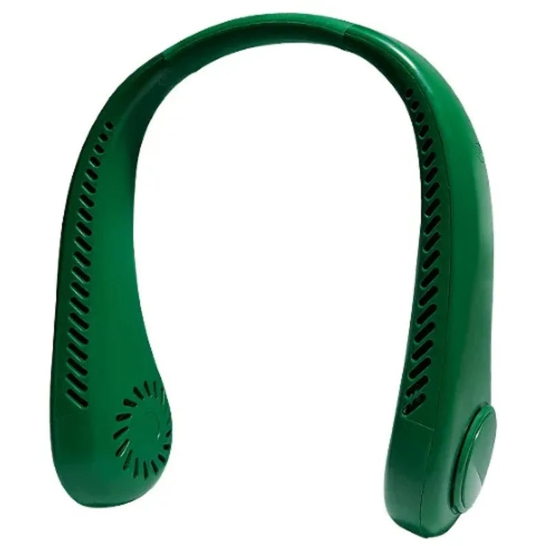 Vaneless Neck Hanging Fan: 360° Bladeless Wearable Personal Cooler  مروحة الرقبة المعلقة بدون شفرات لتبريد شخصي شامل ومريح