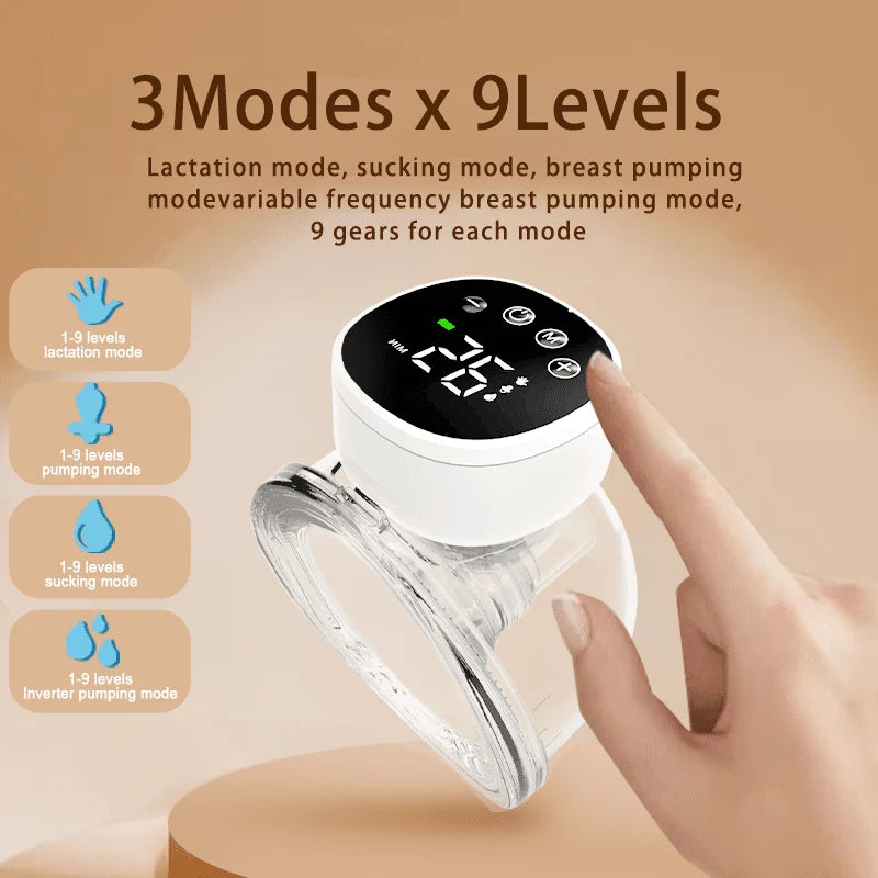 Wearable Electric Breast Pump (MY-376): Hands-Free Compact Pump  مضخة الثدي الكهربائية القابلة للارتداء بدون استخدام اليدين